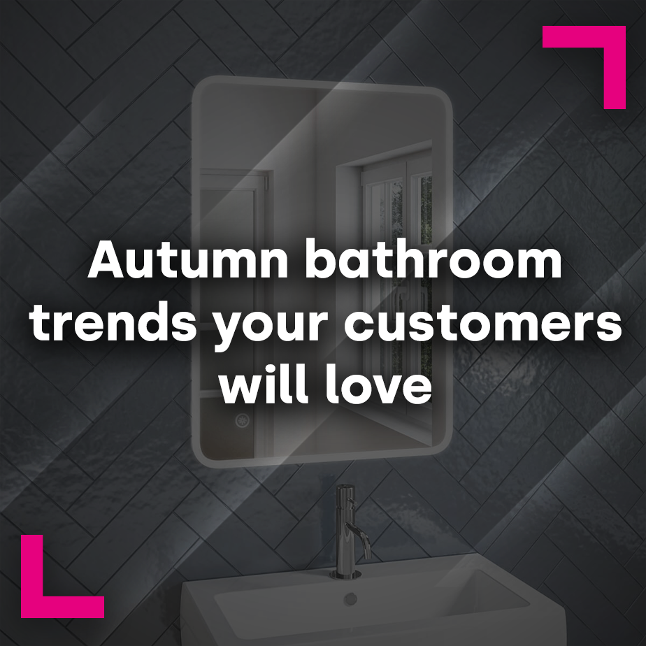 Earthy autumn tones for bathroom cabinetry