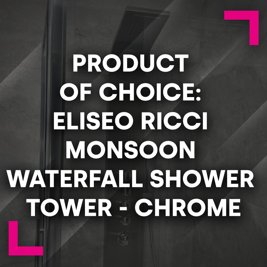 Product of Choice: Eliseo Ricci Monsoon Waterfall Shower Tower - Chrome