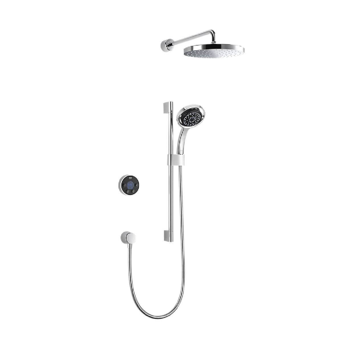 Mira Platinum Concealed Dual Rain Rear Fed Thermostatic Shower with