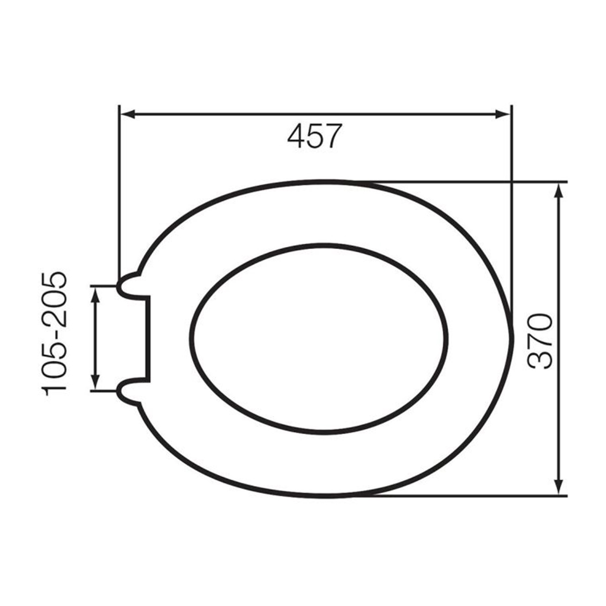 Arley Willow Wood Effect Standard Toilet Seat - Silver (20267)
