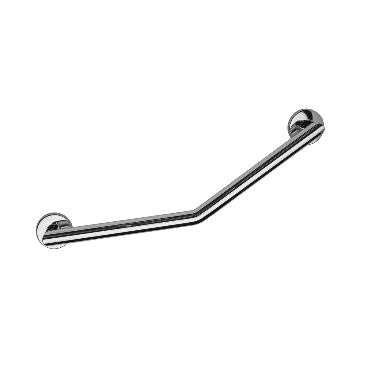 Croydex 600mm Angled Stainless Steel Straight Grab Bar (22052) Chrome | Bathshack