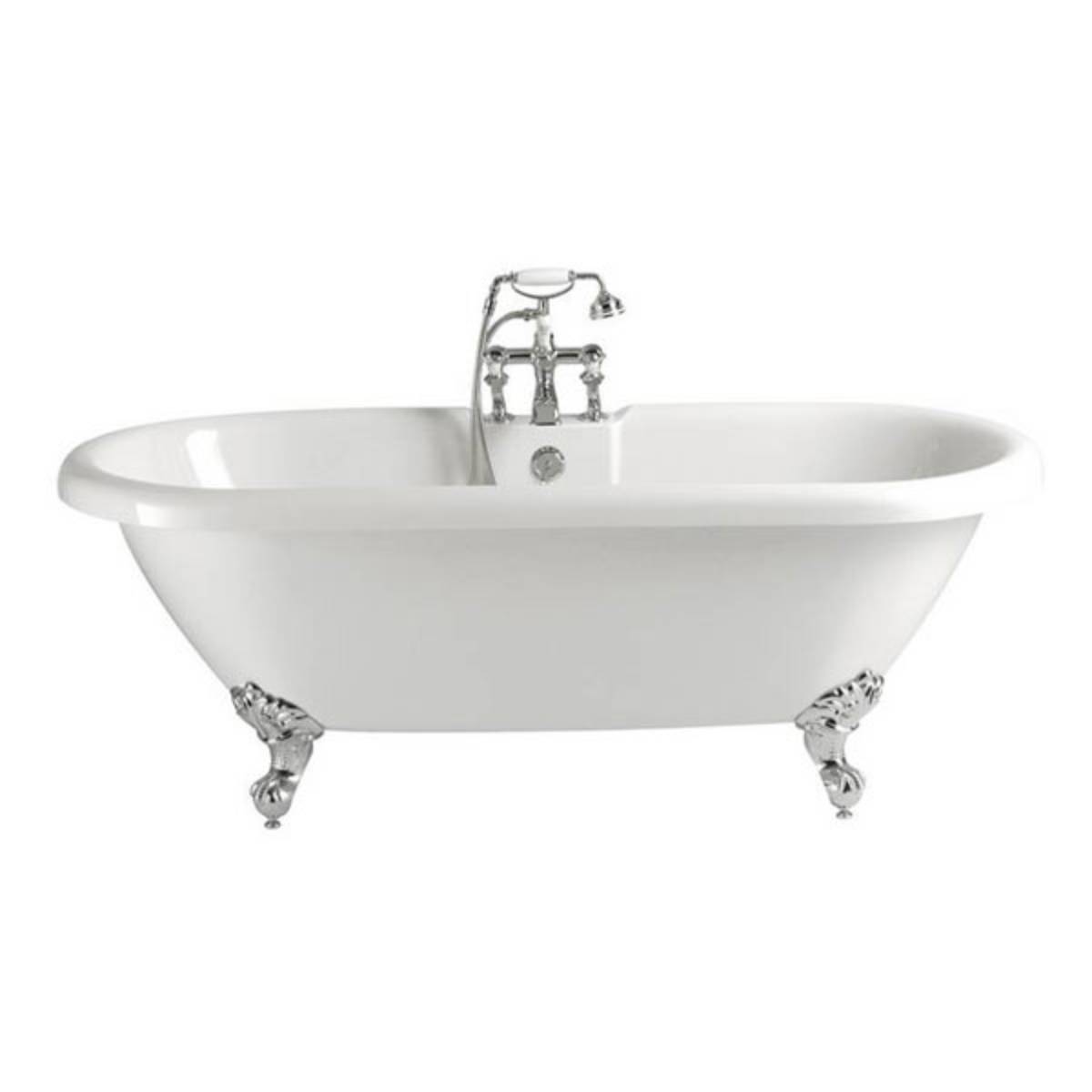 Heritage Baby Oban 1495mm Double Ended Roll Top Bath with Feet