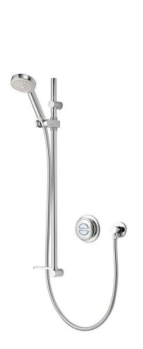 Aqualisa Quartz Chrome Digital Concealed Digital Shower with Adjustable Head - High Pressure (11182)