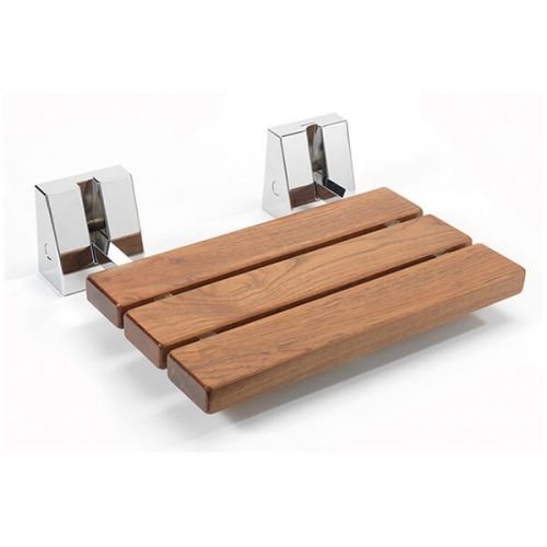 Sagittarius Wooden Wall Mounted Folding Shower Seat (10652)