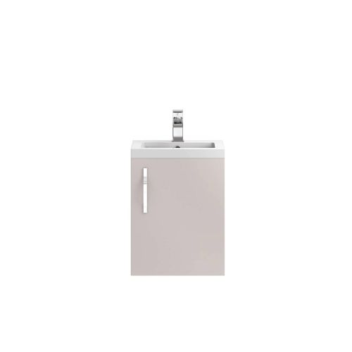 Hudson Reed Apollo 405mm Wall Mounted Vanity Unit & Basin - Gloss Cashmere APL732 (15355)