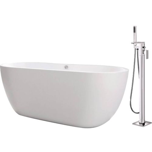 Onyx 1555mm Freestanding Double Ended Bath and Tap Deal (13076)