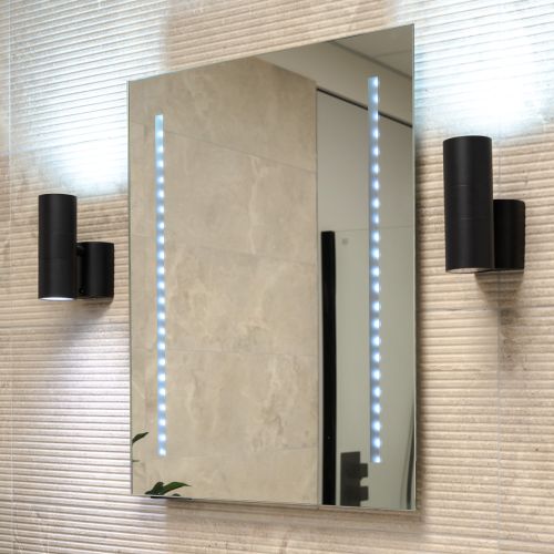 Elation 650 x 500mm Battery Operated Rectangle Mirror with LED Lights (46 Strip)