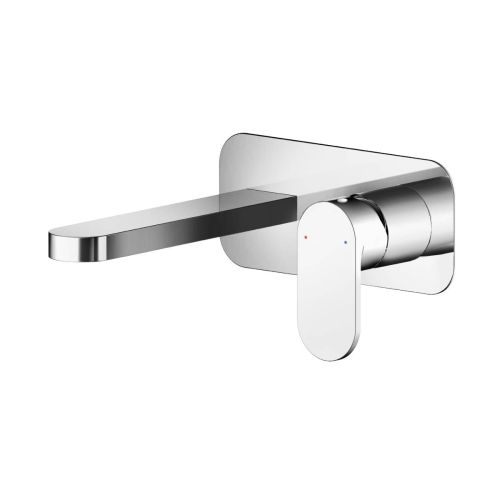 Nuie Binsey Wall Mounted 2 Hole Basin Mixer with Plate BIN328 (13510)