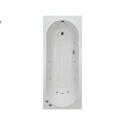 Cascade 1800 x 800mm Single Ended Bath with Whirlpool System A (19657)