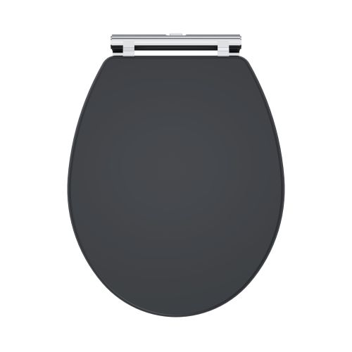 Nuie Soft Close Wooden Toilet Seat - Satin Anthracite (18888)