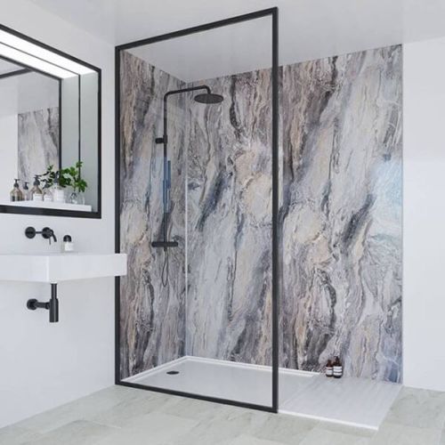 Multipanel Classic Collection Cappuccino Stone 598mm Shower Panel (9488)