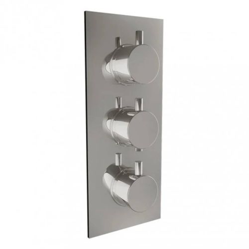 Triple Thermostatic Round Handle Concealed Valve with Diverter (6539)