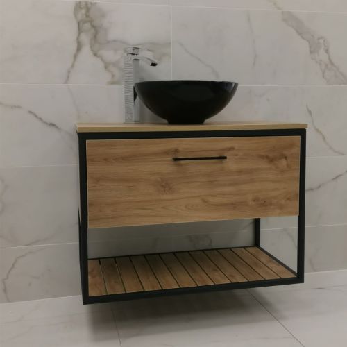 Croft 650mm Wall Mounted Unit with Countertop Basin & Tap (16442)