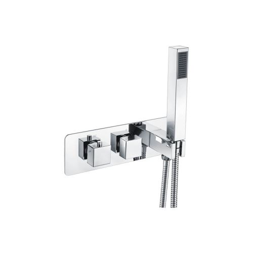 Ari Design Alcrux Thermostatic Two Outlet Shower Valve with Handset