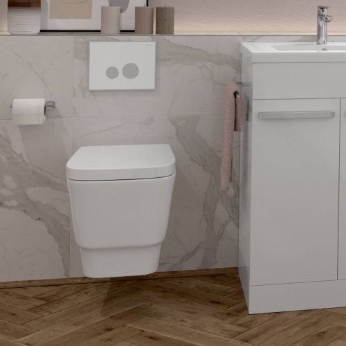 Moods Bathrooms to Love Amyris 2 Wall Hung Toilet & Soft Close Seat (21266)