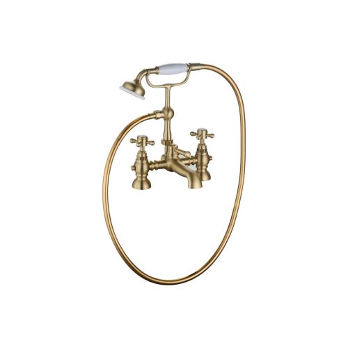 Ari Design Classique Bath/Shower Mixer & Shower Kit - Brushed Brass