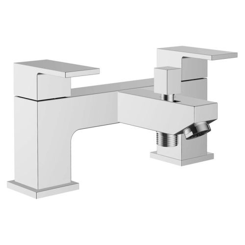 Ari Design Qube Bath/Shower Mixer & Bracket - Chrome