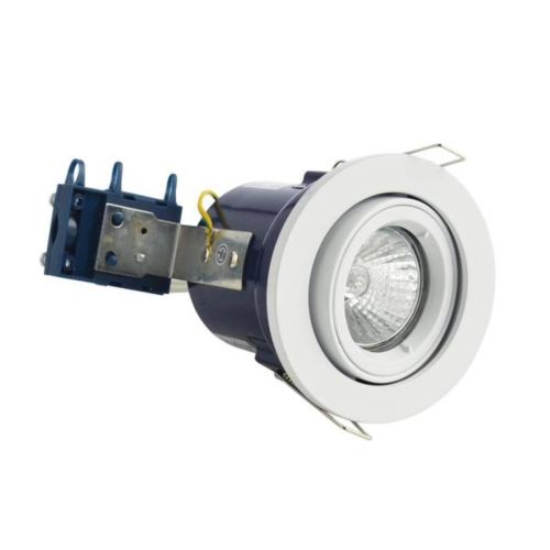 Forum Electralite ELA-27466-WHT Yate Fixed Fire Rated Adjustable Downlight - White (20601)