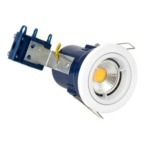 Forum Electralite ELA-27465-WHT Yate Fixed Fire Rated Downlight - White (20607)