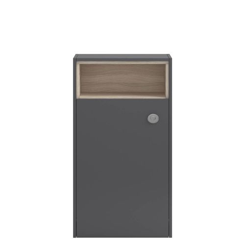 Hudson Reed Coast 600mm Open Shelf WC Unit - Gloss Grey FMC856 (8065)