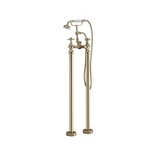 Harrogate Brassware Freestanding Bath Shower Mixer- Brass (15961)