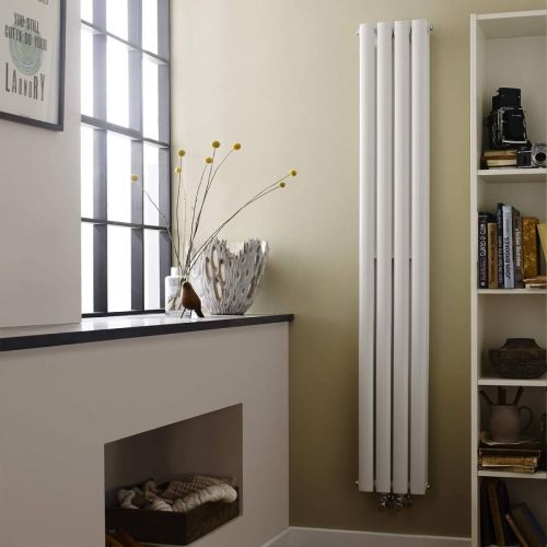 Hudson Reed Revive 1800 x 236mm Cloakroom Radiator - Gloss White (HRE007) - 15025