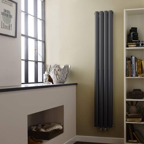 Hudson Reed Revive 1800 x 236mm Cloakroom Radiator - Anthracite HRE009 (6370)