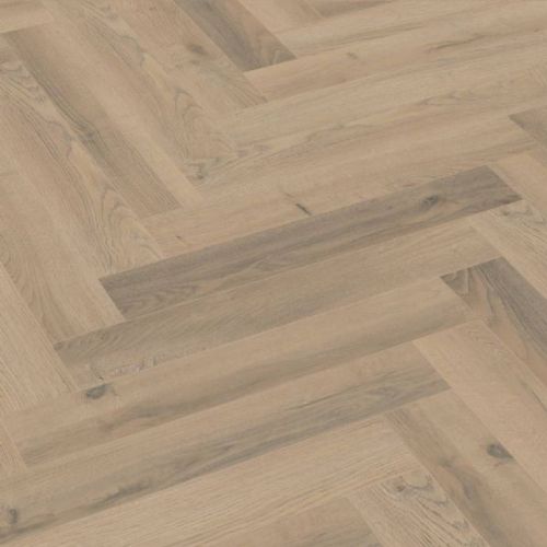 Greige Oak Herringbone 12mm Laminate Wooden Flooring - 1.92sqm per pack (21328)