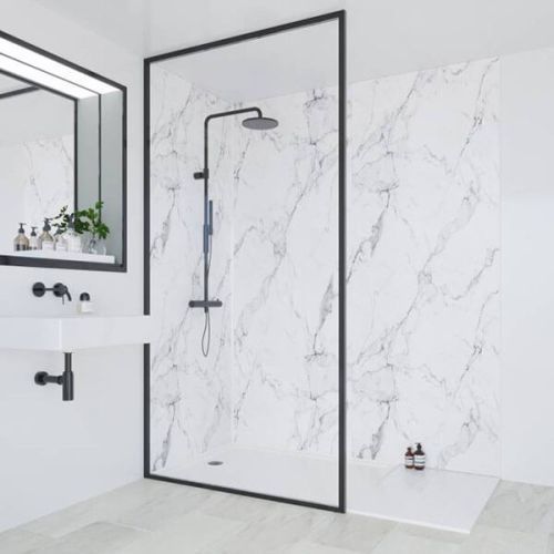 Multipanel Linda Barker Collection Calacatta Marble 1200mm Tongue & Groove Panel (3683)
