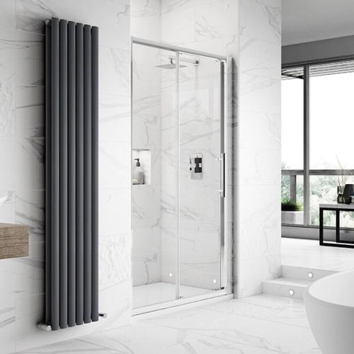 Hudson Reed Apex 1000mm Sliding Shower Door with Square Handle M1000SS-E8 (17143)