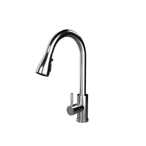 Ellsi Kitchen Sink Mixer with Pull out Spray and Swivel Spout - Chrome (12684)