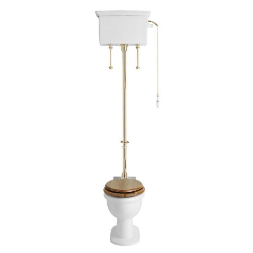 Heritage New Victoria High Level Toilet & Cistern - Gold (8876)