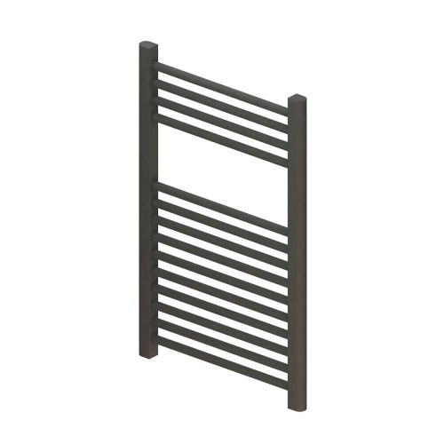 Roma Straight Heated Towel Rail  - 800mm x 500mm - Anthracite (19718)
