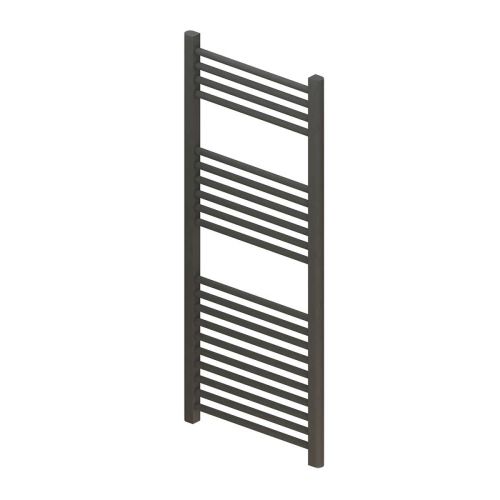 Roma Straight Heated Towel Rail  - 1200mm x 500mm - Anthracite (19719)