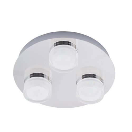 Forum Spa SPA-31736-CHR Amalfi LED 3 Light Flush Bathroom Ceiling Light (15738)