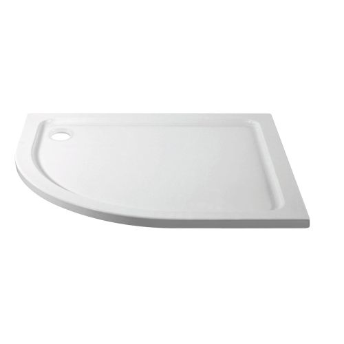 Elements 1200 x 800mm Offset Quadrant Slim Line Shower Tray - Left Hand with Corner Waste (20627)