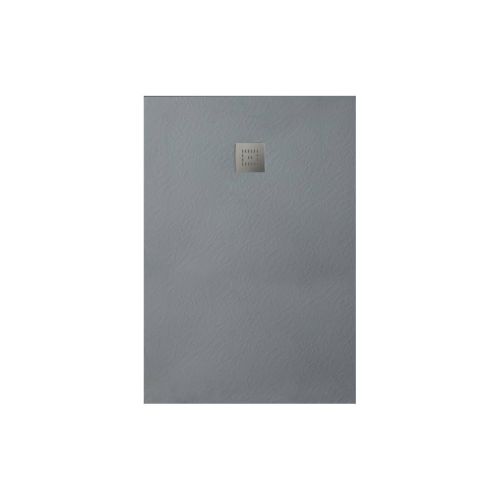Veloce Duo 1000 x 800mm Rectangle Slate Shower Tray - Grey (13595)