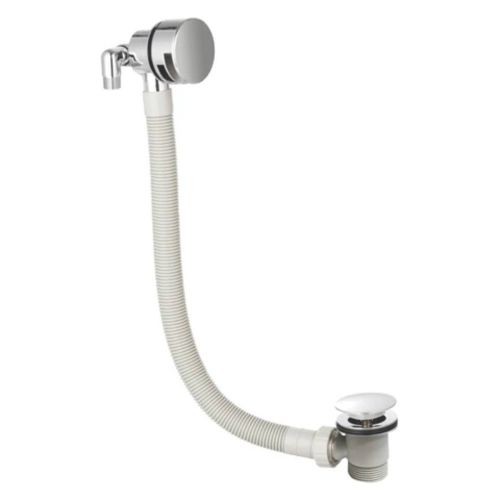 Chrome Plated Brass Bath Filler and Overflow  (21873)