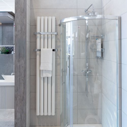 Burford 1800 x 345mm Designer Radiator - White (13643) - Bathshack