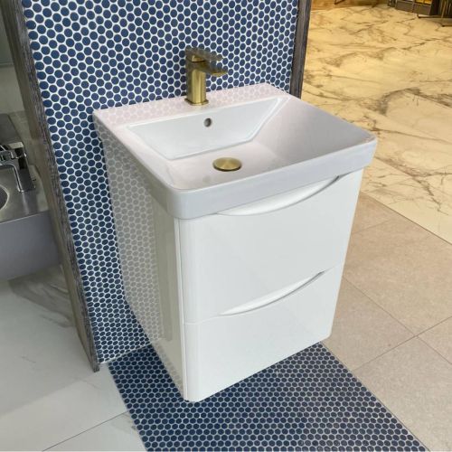 Happi 500mm Wall Mounted Vanity Unit, Vanity Units For Small Toilets