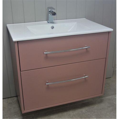 pics Pink Bathroom Vanity Unit josef martin urbano 750mm wall mounted 2 drawer vanity unit basin victorian rose 19979