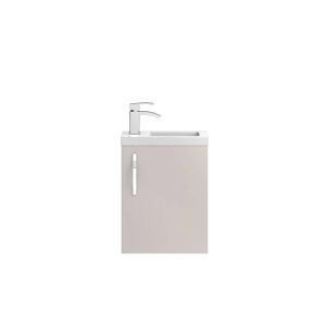 Eden Cloakroom Floorstanding Vanity Unit & Basin - Gloss White (9911)