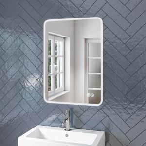 Type 2 Schindora LED Illuminated Bathroom Mirror Cabinet Shaver Demister 