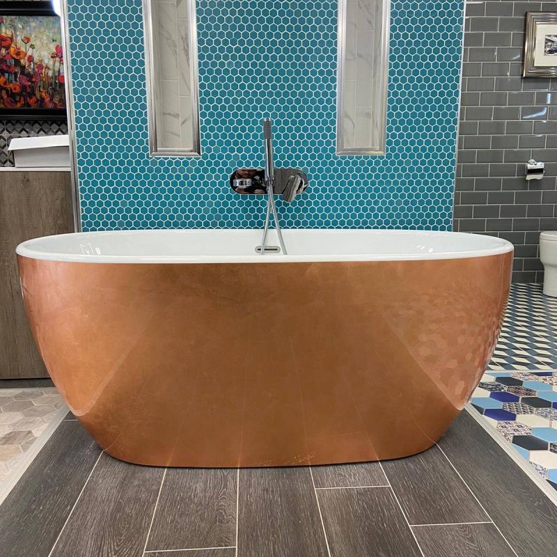 Cannes 1500mm Luxury Freestanding Bath Copper Leaf Finish (10999