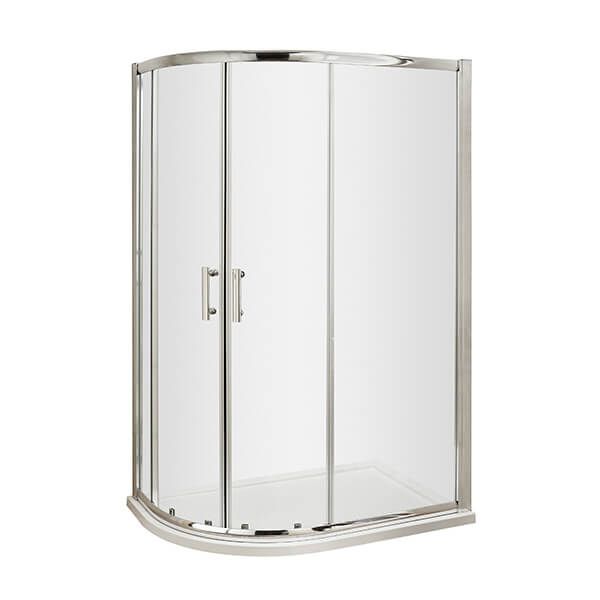 Neptune 1200 x 900mm Porcelain White Offset Quad Leak Free Shower Pod