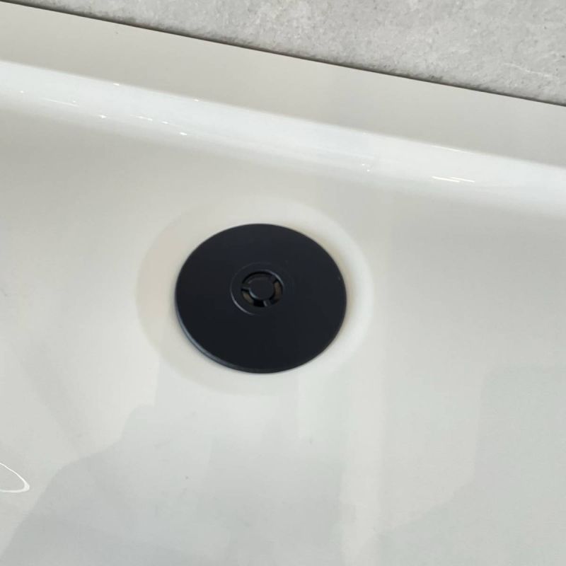 McAlpine 90mm Easy Clean Shower Trap Matt Black (11474) Black Bathshack