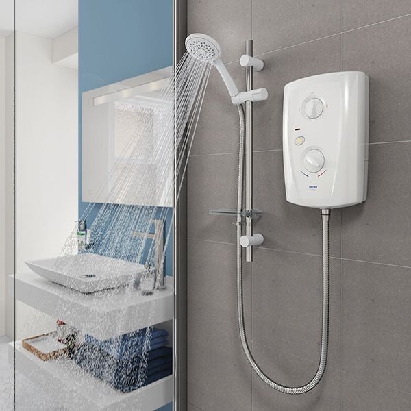 Triton T80 7.5kW ProFit Electric Shower White (10545) Bathshack