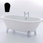 Viktor Benson Arc Flat Top Freestanding Bath with Modern Black Feet