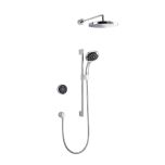 Mira Platinum Concealed Dual Rain Rear Fed Thermostatic Shower with Diverter HP/Combi (4246)