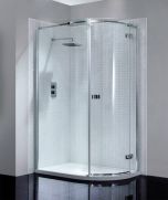 April Prestige Frameless 900 x 760mm Single Door Offset Quadrant Shower Enclosure - RH (10188)